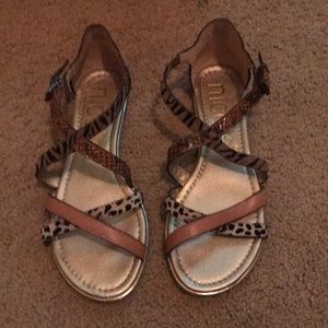 Nicole animal print flat